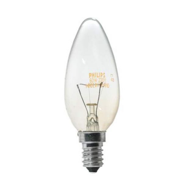 Лампа накаливания B35 60Вт Е14 свеча прозрачная PHILIPS Київ - изображение 1