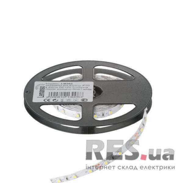 Лента светодиодная LM362 3528/60/12V/IP20 (тепло белый) Lemanso Київ - изображение 1