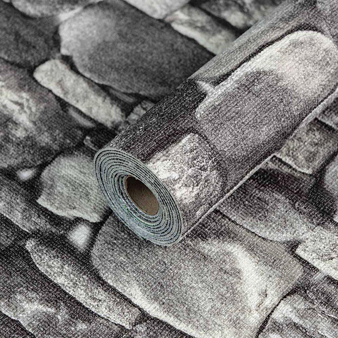 Самоклеючі шпалери сіра цегла 2800х450х1,8мм SW-00000724 Киев - изображение 1