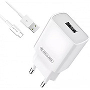 Мережевий зарядний пристрій Jellico C7 USB 22.5W + cable Type-C White (Код товару:35994) Харьков