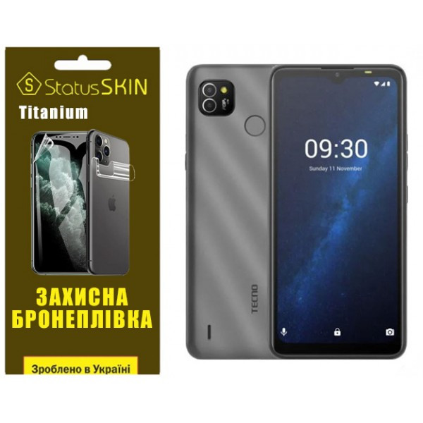 Поліуретанова плівка StatusSKIN Titanium для Tecno Pop 4 LTE (BC1s) Глянцева (Код товару:36068) Харьков - изображение 1