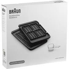 Набор пластин для вафель электрогриль Braun MultiGrill 9 Pro BRSK007 2 шт черный Київ - изображение 1