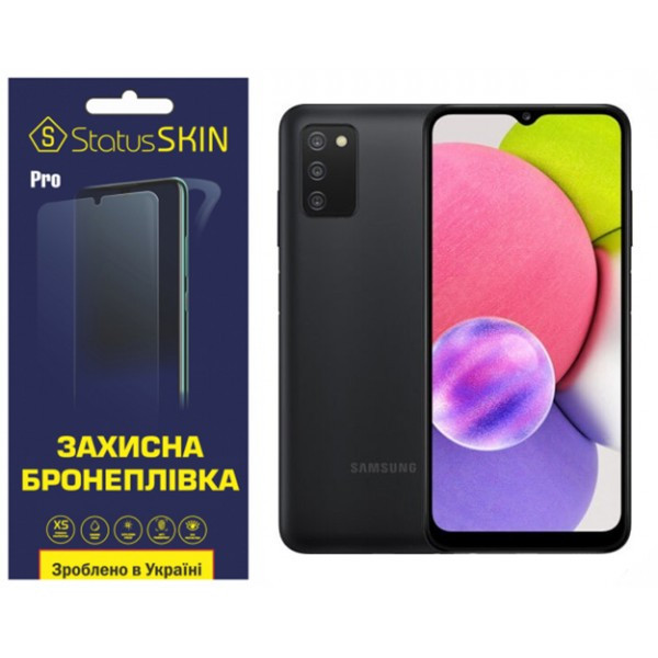 Поліуретанова плівка StatusSKIN Pro для Samsung A03s A037 Глянцева (Код товару:36289) Харьков - изображение 1