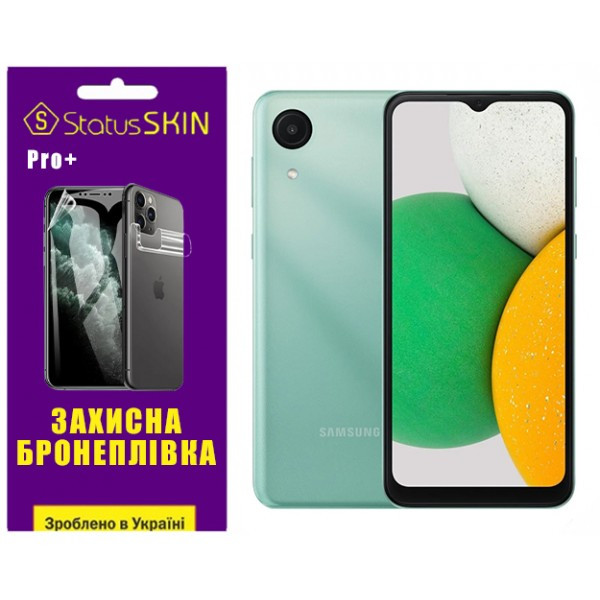 Поліуретанова плівка StatusSKIN Pro+ для Samsung A03 Core A032F Глянцева (Код товару:36267) Харьков - изображение 1