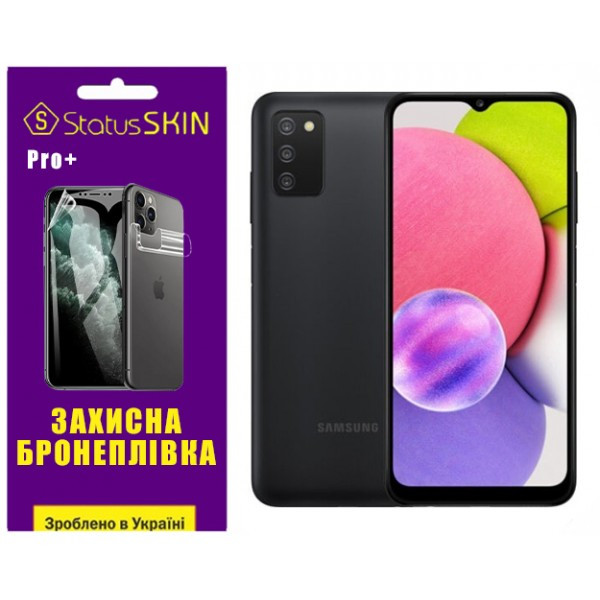 Поліуретанова плівка StatusSKIN Pro+ для Samsung A03s A037 Глянцева (Код товару:36291) Харьков - изображение 1