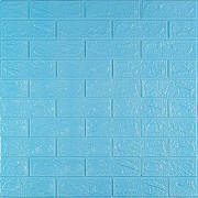 3D панель самоклеюча цегла Блакитна 700х770х3мм (005-3) SW-00000232 Киев