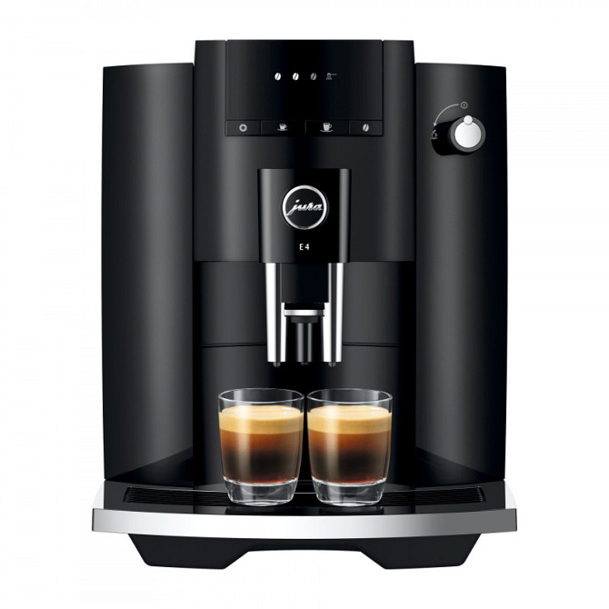 Кофемашина профессиональная для зернового кофе эспрессо для молотого кофе Jura E4 Piano Black Хорол - изображение 1
