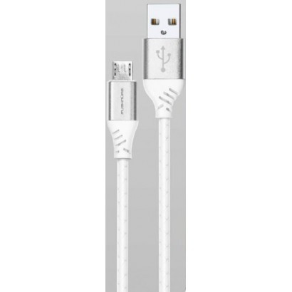 Кабель USB Grunhelm Micro USB GMC-03MS 1 м белый Київ - изображение 1