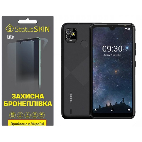 Поліуретанова плівка StatusSKIN Lite для Tecno Pop 5 (BD2p) Глянцева (Код товару:36388) Харьков - изображение 1