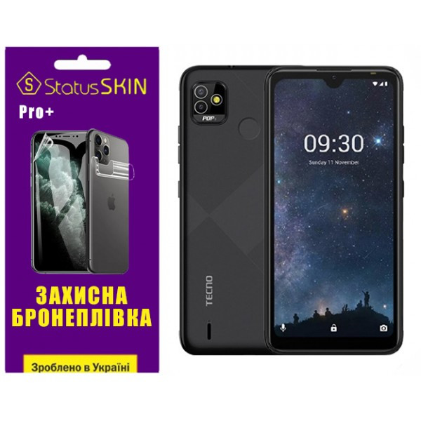 Поліуретанова плівка StatusSKIN Pro+ для Tecno Pop 5 (BD2p) Глянцева (Код товару:36392) Харьков - изображение 1