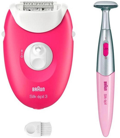 Эпилятор Braun Silk Epil 3 SE-3-202 розовый Київ - изображение 1