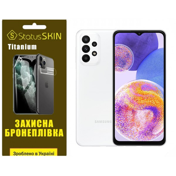 Поліуретанова плівка StatusSKIN Titanium для Samsung A23 A235 Глянцева (Код товару:36446) Харьков - изображение 1