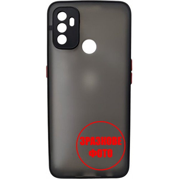 DM Чохол Bumper Matte для Xiaomi Poco M5 Black/Red (Код товару:36368) Харьков - изображение 1