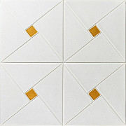 Самоклеюча 3D панель золоті квадрати 700x700x6,5мм (373) SW-00001354 Киев