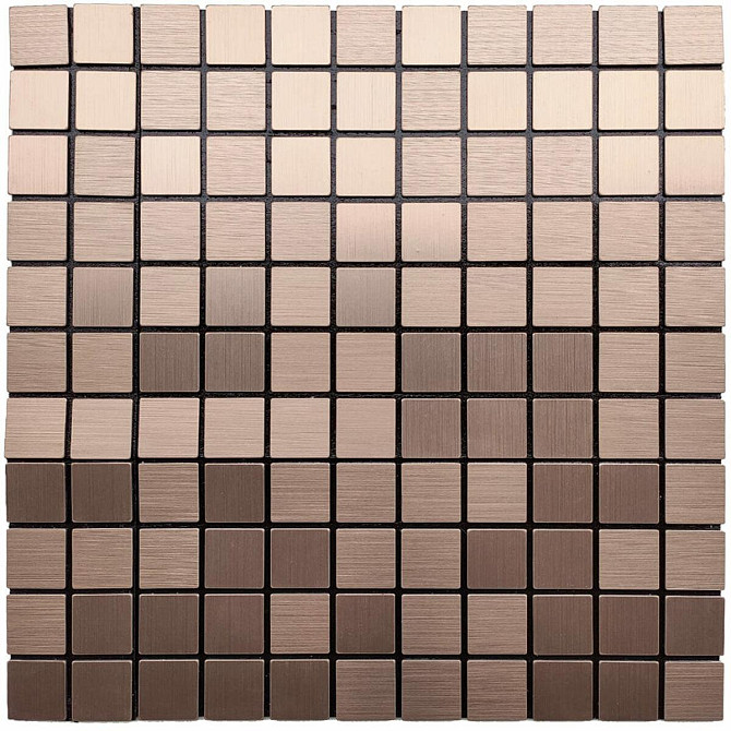 Самоклеюча алюмінієва плитка мідна мозаїка 300х300х3мм SW-00001157 Київ - изображение 1