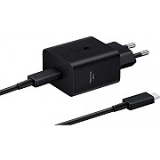 Мережевий зарядний пристрій Samsung Compact Power Adapter 45W Type-C + cable Type-C Black (EP-T4511X Харьков
