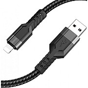 Кабель Hoco U110 USB to Lightning 3A 1.2m Black (Код товару:36503) Харьков