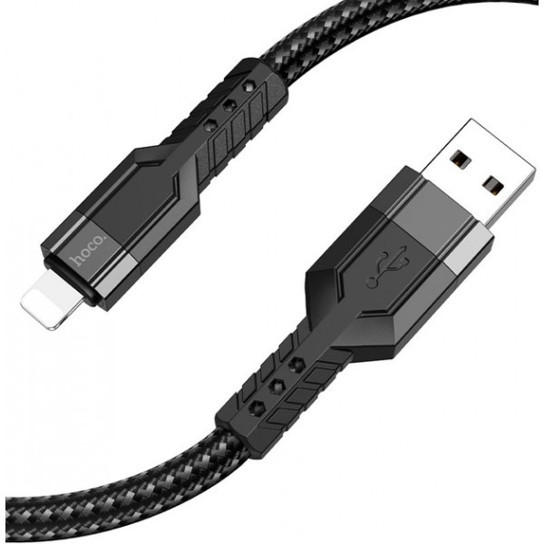 Кабель Hoco U110 USB to Lightning 3A 1.2m Black (Код товару:36503) Харьков - изображение 1