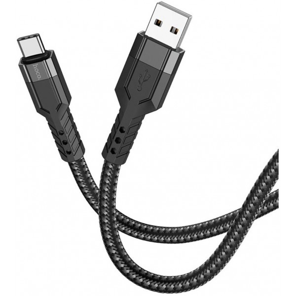 Кабель Hoco U110 USB to Type-C 3A 1.2m Black (Код товару:36504) Харьков - изображение 1