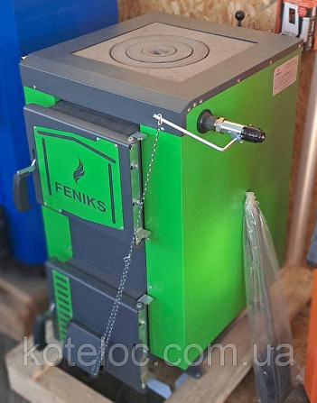 Твердотопливный котел с варочной поверхностью Feniks серии V 12 кВт Павлоград - изображение 1