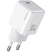 Мережевий зарядний пристрій Usams US-CC186 single USB-C PD3.0 30W 3A White (Код товару:36809) Харьков