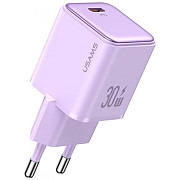 Мережевий зарядний пристрій Usams US-CC186 single USB-C PD3.0 30W 3A Purple (Код товару:36808) Харьков
