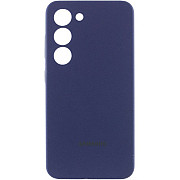 DM Silicone Cover Lakshmi Full Camera with Logo для Samsung S24 Ultra S928 Midnight blue (Код товару Харьков