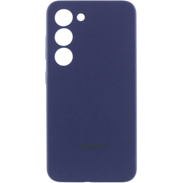 DM Silicone Cover Lakshmi Full Camera with Logo для Samsung S24 Ultra S928 Midnight blue (Код товару Харьков - изображение 1
