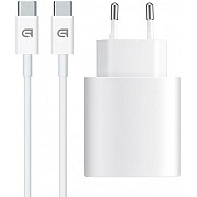 Мережевий зарядний пристрій ArmorStandart AMHJ83 20W USB-C + cable Type-C to Type-C White (ARM77725) Харьков