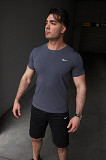 Комплект чоловічий Nike: футболка темно-сіра + шорти чорні Київ