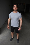 Комплект чоловічий Nike: футболка сіра + шорти чорні Київ