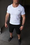 Комплект чоловічий Reebok: футболка біла + шорти чорні Київ