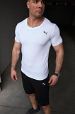 Комплект чоловічий Puma: футболка біла + шорти чорні Київ