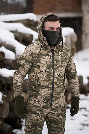 (Такт.) Куртка з флісом Terra Hot зелений піксель Киев - изображение 1