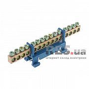 Нулевая шина с изолятором на DIN-рейку ВС-515 15 отверстий АскоУкрем Київ