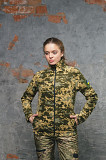 Кофта флісова на блискавці піксель жіноча Киев