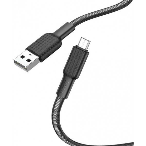 Кабель Hoco X69 Jaeger USB to Micro 2.4A 1m Black&White (Код товару:37330) Харьков - изображение 1