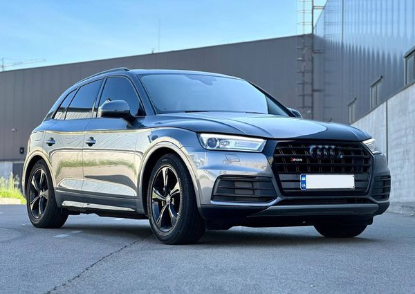 120 Внедорожник Audi Q5-Quattro серо-голубой аренда прокат без водителя Киев - изображение 1