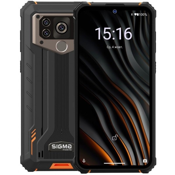 Смартфон Sigma mobile X-treme PQ55 6/64GB Dual Sim Black/Orange UA (Код товару:37839) Харьков - изображение 1