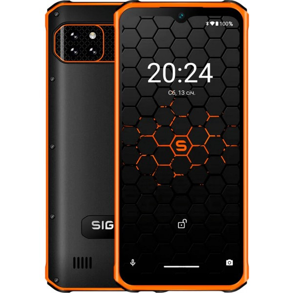 Смартфон Sigma mobile X-treme PQ56 6/128GB Dual Sim Black/Orange UA (Код товару:37838) Харьков - изображение 1