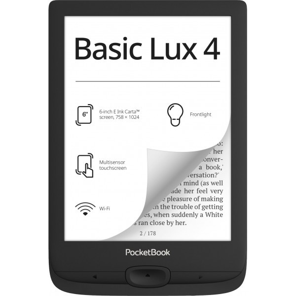 Електронна книга PocketBook 618 Basic Lux 4 Ink Black (PB618-P-CIS) (Код товару:37674) Харьков - изображение 1