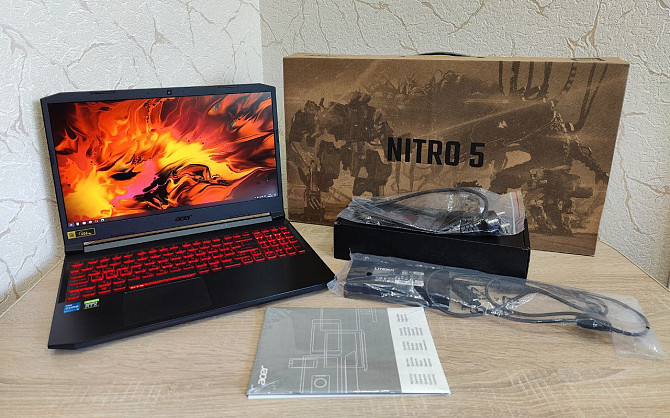 Ігровий Ноутбук Acer Nitro 5 IPS 144Hz i5-11400H 16GB RAM RTX3050Ti Раздельная - изображение 1