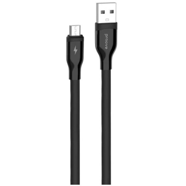 Кабель Proove Flat Out USB to Micro 2.4A 1m Black (CCFO20001301) (Код товару:37882) Харьков - изображение 1