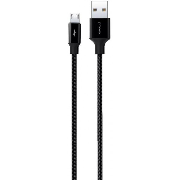 Кабель Proove Light Weft USB to Micro 2.4A 1m Black (CCLW20001101) (Код товару:37883) Харьков - изображение 1