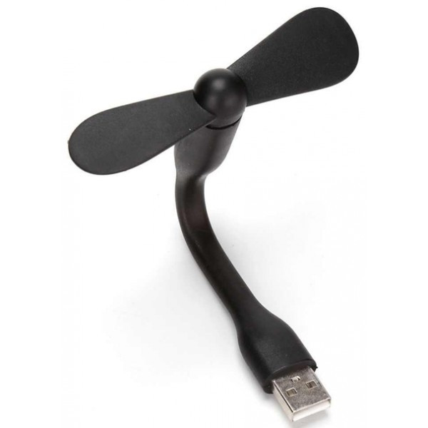 DM Вентилятор портативний гибкий Mini Fan USB від повербанка/ноутбука Black (Код товару:37840) Харьков - изображение 1