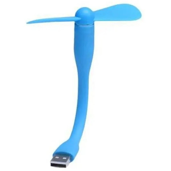 DM Вентилятор портативний гибкий Mini Fan USB від повербанка/ноутбука Blue (Код товару:37844) Харьков - изображение 1