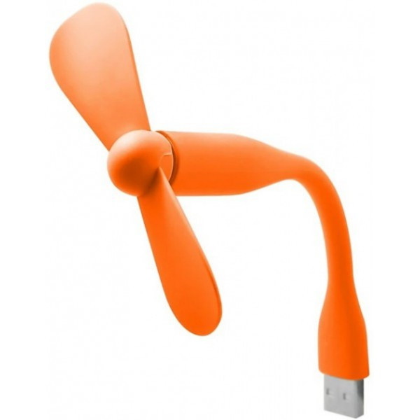 DM Вентилятор портативний гибкий Mini Fan USB від повербанка/ноутбука Orange (Код товару:37842) Харьков - изображение 1