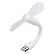 DM Вентилятор портативний гибкий Mini Fan USB від повербанка/ноутбука White (Код товару:37841) Харьков