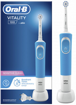 Зубная щетка электрическая Вraun Oral-B Vitality Sens Clean Blue D100-413-1-PRO Київ - изображение 1