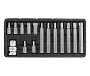 Бита Torx Security + переходник ½ Т20-Т55, набор. 15 шт. Yato - YT-0417 Киев